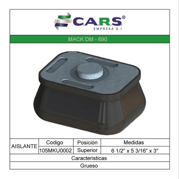 AISLANTE SUPERIOR GRUESO MACK DM 690-10QK-370