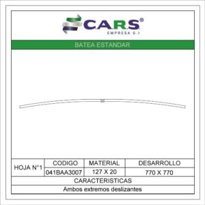 BATEA SINGLE POINT ESTANDAR HOJA