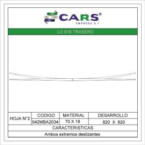 MERCEDES BENZ LO 916 TRASERA HOJA