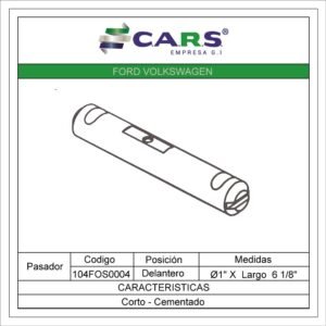 PASADOR LISO FORD VOLKSWAGEN CORTO CEMENTADO