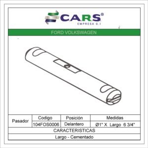 PASADOR LISO FORD VOLKSWAGEN LARGO CEMENTADO