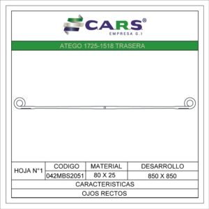 MERCEDES BENZ ATEGO 1725-1518 TRASERA HOJA 1